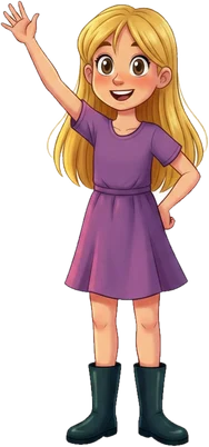 Molly waving